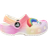 Crocs Classic Ombre Charm Clog Kids' Girl's White/Multicolor Toddler Sandals Slip-Ons