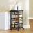 Homcom 3-Tier Kitchen Island on Wheels Trolley Table
