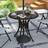 OutSunny 78 cm Round Garden Dining Table with Parasol Hole