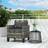 OutSunny Single Rattan Armchair with Cushions - Light Grey Lounge Chair