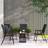 OutSunny 4 Pcs Rattan Chair Foldable Garden Furniture with Armrest Black
