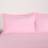 Brentfords Plain Pillowcase Bedding Set, - Double - One Size Duvet Cover Pink (198x198cm)
