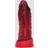 LoveHoney Pleasure Quest Girthy Fire Dragon Dildo Red