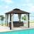 OutSunny Polycarbonate Hardtop Gazebo 3 x 3 m Beige