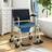 Homcom Commode Wheeled Chair with Padded Seat Backrest