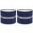 ValueLights Sohpia Easy Fit Navy Blue Lamp 2 Pack 19 x 26 x 26 cm Shade