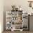 Homcom Kitchen Cupboard Pantry with Adjustable Shelves White Storage Cabinet