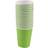 Tlily 20 Paper Cups 9oz Plain Solid Colours Birthday Catering Green