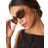 Jeepers Peepers Oval Sunglasses - Dark Red