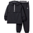 Shein pcs Tween Boys SemiOpen Hooded Jacket And Tapered Pants Set Casual Sports Style For AutumnWinter