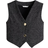 H&M Bouclé Weste - Schwarz