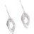 Shein Pair Creative Fashion New Minimalist Sparkling Crystal Hook Drop Earrings For Women Daily CasualBirthday PartyCatwalk