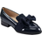 Bandolino Wide Width Bow Loafer Women's Navy Flats Loafers