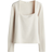 H&M Långärmad Topp I Trikå - Ljusbeige