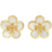 Tory Burch Kira Flower Stud Earrings GOLD MOTHER O