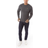 Luke 1977 Mens Morden Cable Knit Jumper Charcoal