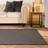 OHS Waffle Faux Fur Rug 160 x 230 cm Grey 160x230cm