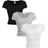 Shein pcsSet Teenage Girls Casual Versatile Minimalist Urban Fitted Black White Grey TShirt Set