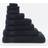 Dunelm Egyptian Cotton Towel Bath Towel Black (150x90cm)