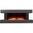 Living and Home Multicolour Electric Stainless Steel Flames Wall Mounted Fireplace 52 inch