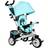 Homcom 6 in 1 Kids Trike with Parent Handle Green