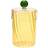 Hestia Handmade Coloured Glass Trinket with Clear Lid - Yellow - One Size Small Box