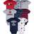 Gerber Baby Boys 8-Pack Short Sleeve Onesies Bodysuits, Sports Blue, Newborn