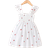 Shein Toddler Girls Cherry Print Ruffle Trim Dress
