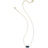 Kendra Scott Kendra Scott Elisa Pendant Necklace for Women, Fashion Jewelry, 14k Gold-Plated, Blue Drusy