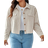 Shein Plus Women Solid Color Minimalist Casual Long Sleeve Jacket