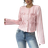 Shein Elegant Long Sleeve Jacket Coat - Pink