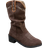 Shein Chunky Heel Mid-Calf Boots - Brown