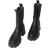 PrettyLittleThing Black Extreme Chunky Sole Calf High Chelsea Boots, Black