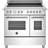 Bertazzoni HER95I2EXC Heritage Induktionsspis 90 cm Rostfri Rostfritt stål