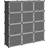 vidaXL Storage Cube Organiser with 12 Cubes and Doors Shelving System