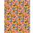 Marimekko Rosarium Vaxduk White-Red-Yellow-Blue Bordsduk Blå, Gul, Vit, Röd (144x88cm)