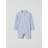 Polarn O. Pyret Striped UV Baby Swimsuit - Blue