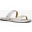 Michael Kors Jaida Glitter Embellished Leather Sandal - Silver