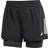 adidas Own The Run 2 in 1 Shorts - Black