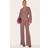 PrettyLittleThing Mushroom Premium Woven Tie Side Blazer Jumpsuit - Mushroom
