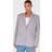 PrettyLittleThing Grey Seam Detail Structured Oversized Blazer - Grey
