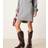 Glamorous Glamorous Wide Fit Boots I Cowboystil Med Nitar - Vinröda