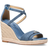Michael Kors Mandy Denim Wedge Sandal - Blue