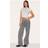 PrettyLittleThing Tall Washed Fray Waist Low Rise Straight Leg Jeans - Washed Grey