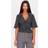 PrettyLittleThing Pinstripe Fitted Boxy Sleeve Shirt - Grey