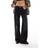 Bershka Petite Baggy Wide Leg Jeans - Black