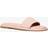 Michael Kors Dana Logo Embossed Denim Slide Sandal - Pink