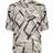 Kaffe Manilla Abstract V-Neck Blouse - Beige
