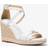 Michael Kors Mandy Leather Wedge Sandal - White