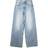 Bershka Super Baggy Wide Leg Jeans - Light Wash Blue